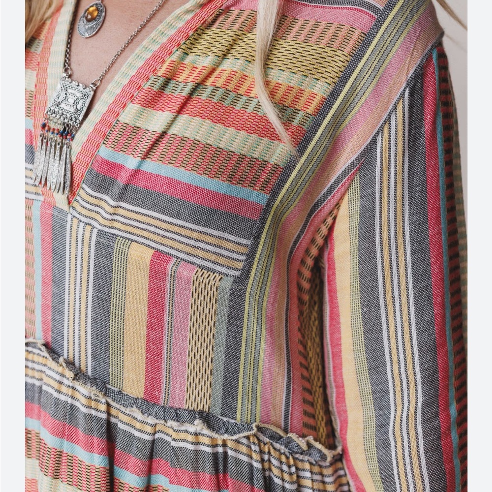 BOGO Keepsake Striped En Creme Longsleeve Dress - Picture 7 of 10